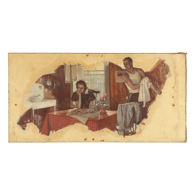 daniel-dan-content-american-1902-1990-domestic-kitchen-scene