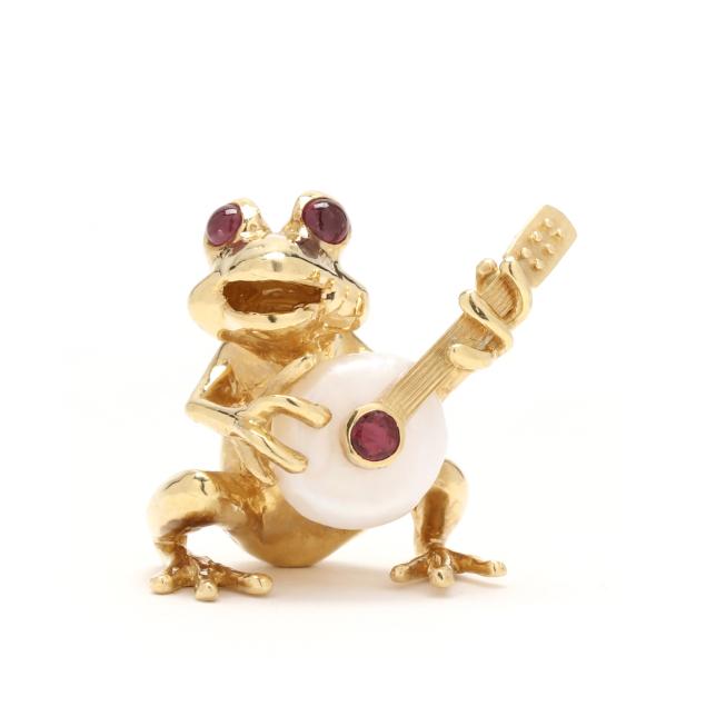 whimsical-gold-frog-brooch