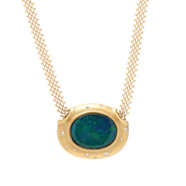 gold-and-opal-doublet-necklace-signed