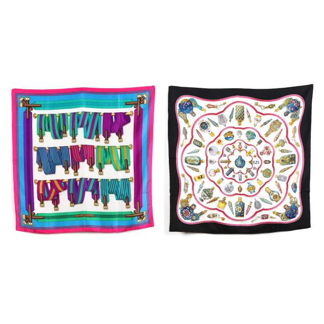 two-silk-scarves-hermes