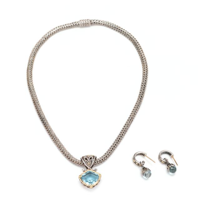 sterling-silver-gold-and-blue-topaz-necklace-and-earrings-john-hardy