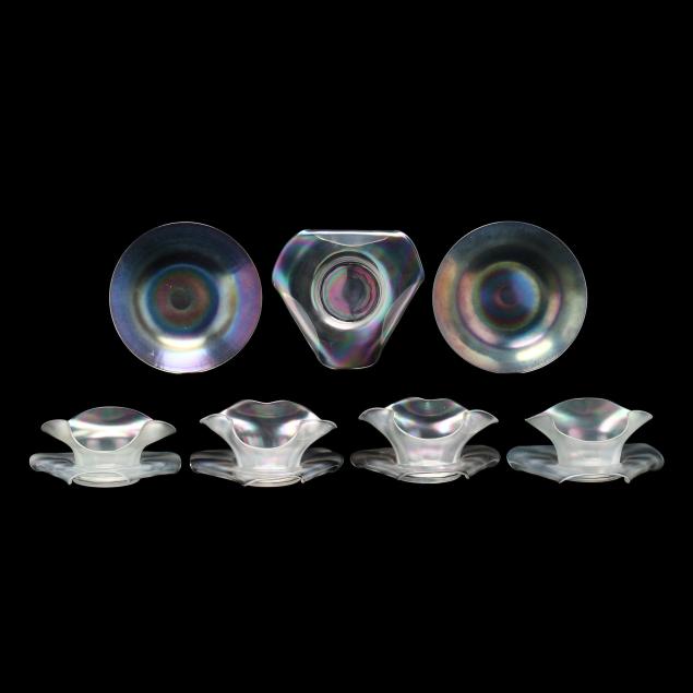 group-of-antique-iridescent-finger-bowls