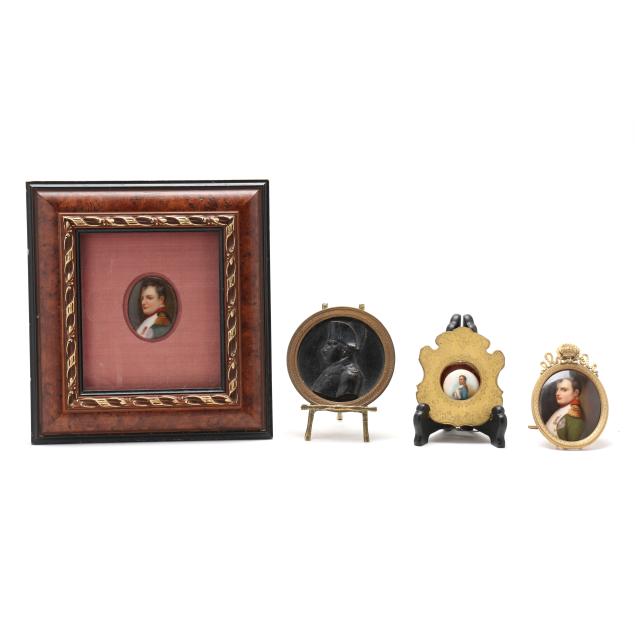 four-framed-napoleonic-portrait-plaques