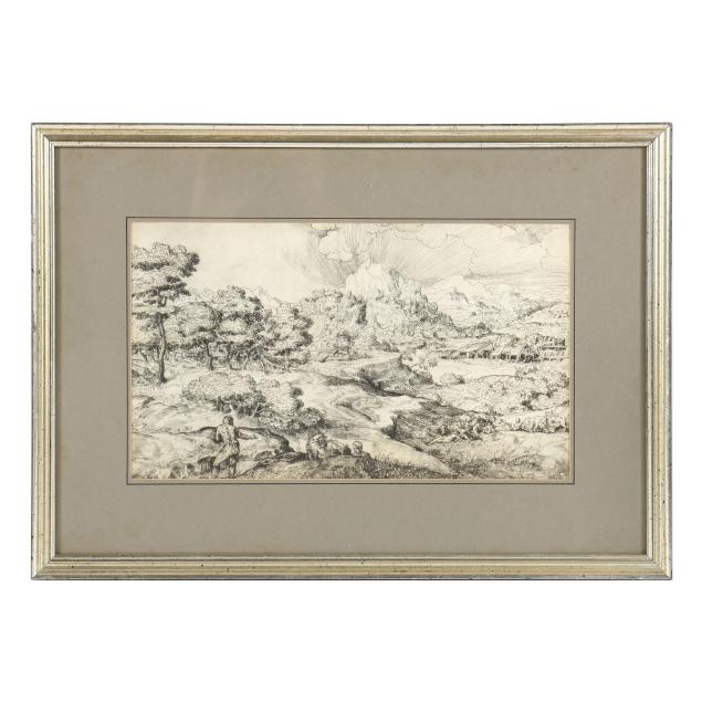 domenico-campagnola-italian-1500-1564-i-landscape-with-trees-before-mountains-i