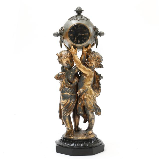 antique-french-gilt-metal-figural-clock-signed-a-carrier