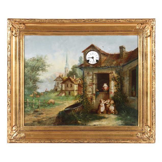 antique-french-musical-picture-clock