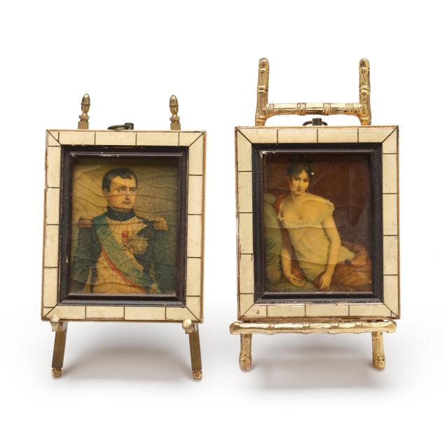 miniature-portrait-pair-of-napoleon-i-and-madame-recamier