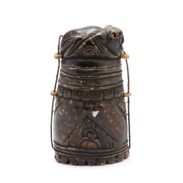 indonesian-carved-horn-box