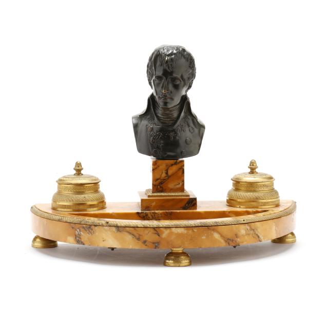 napoleonic-patinated-bronze-and-marble-encrier-figuring-napoleon