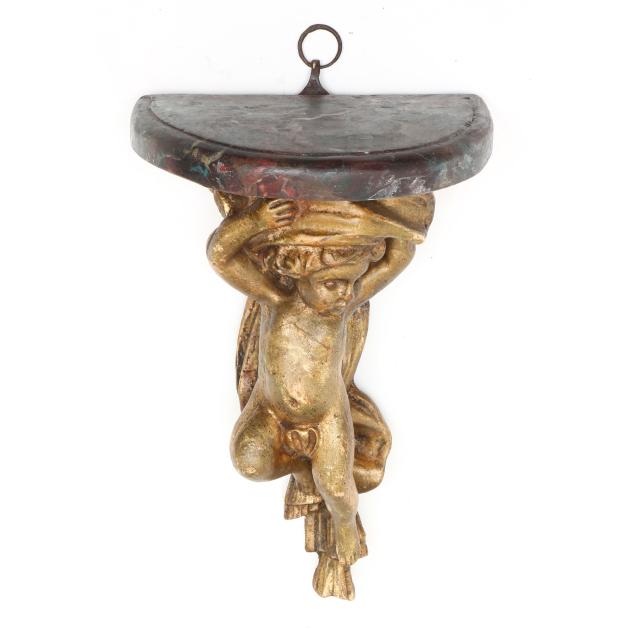 carved-italianate-giltwood-putti-wall-bracket