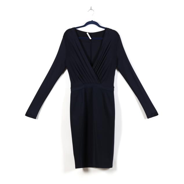 navy-blue-long-sleeve-dress-givenchy