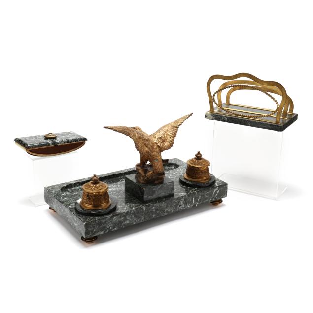 french-green-marble-and-gilt-bronze-desk-set