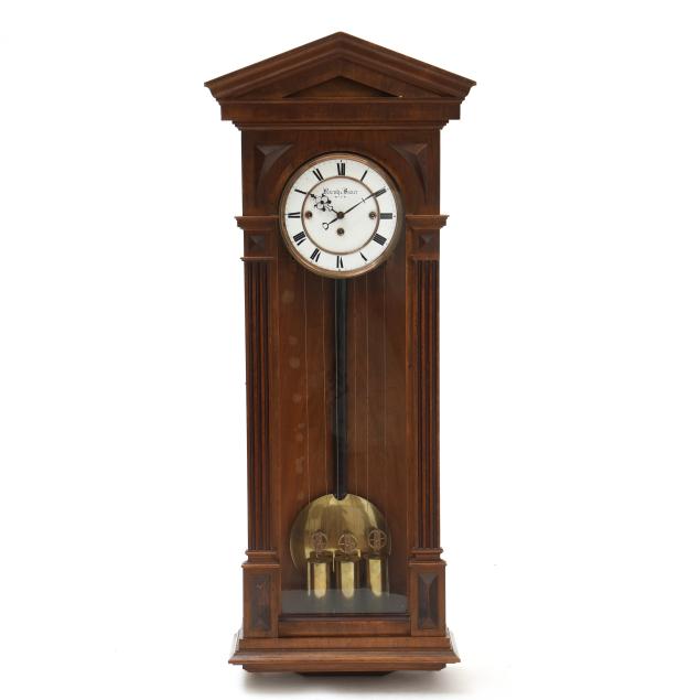 viennese-walnut-regulator-wall-clock-signed-kreutz-bauer