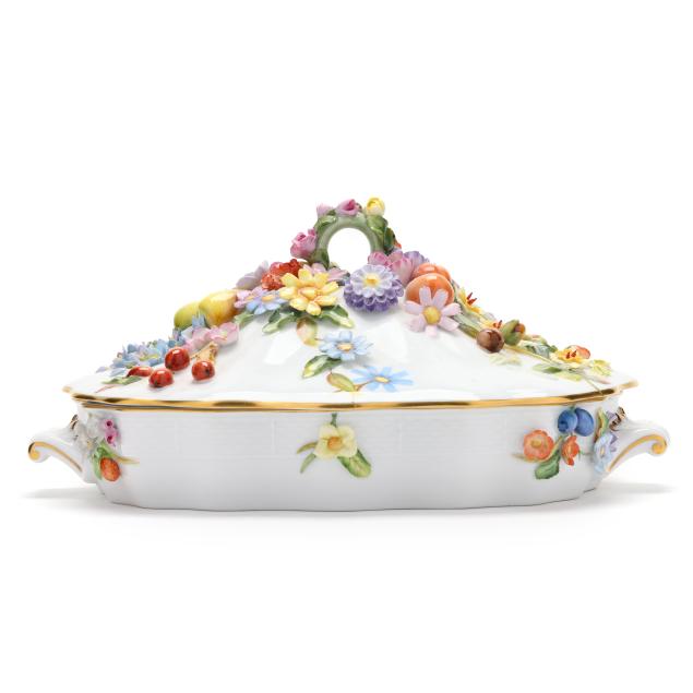 herend-i-fruits-and-flowers-i-rectangular-lidded-vegetable