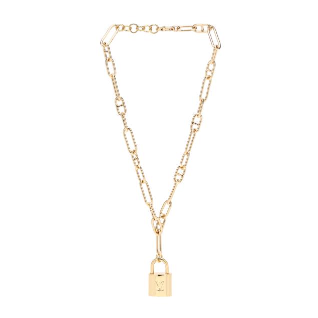gold-tone-lock-fashion-necklace-louis-vuitton