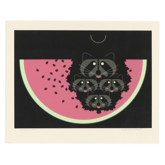 charley-harper-american-1922-2007-i-watermelon-moon-i
