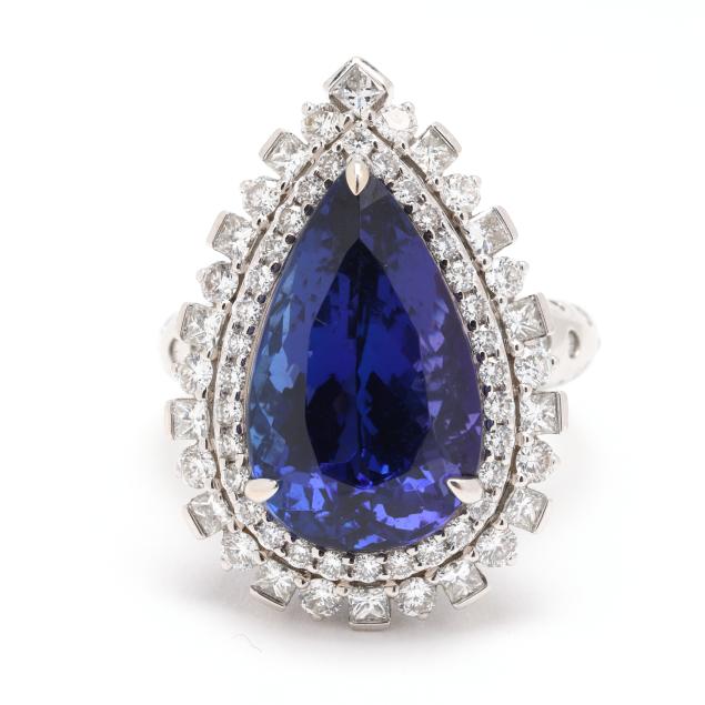 white-gold-tanzanite-and-diamond-ring