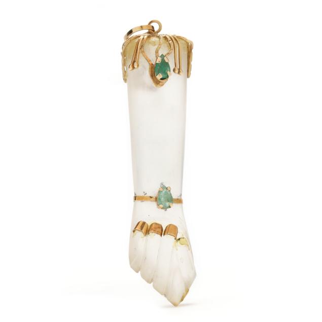 vintage-gold-rock-crystal-quartz-and-gem-set-figa-charm-pendant