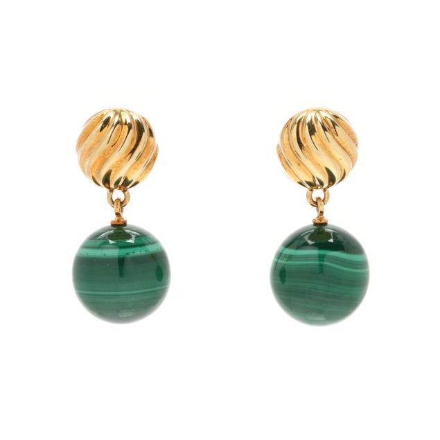 gold-and-malachite-earrings-david-yurman