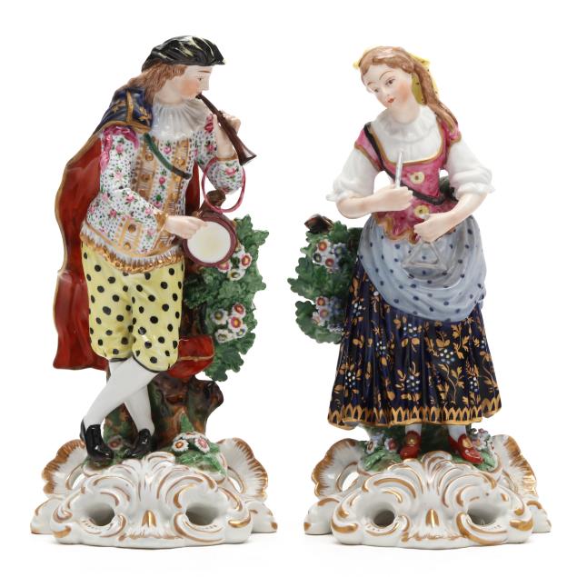two-continental-porcelain-figures-playing-instruments