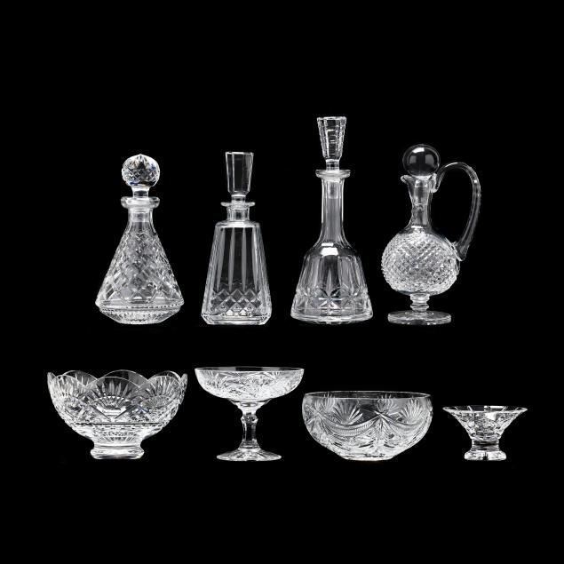 assortment-of-waterford-crystal-serving-pieces