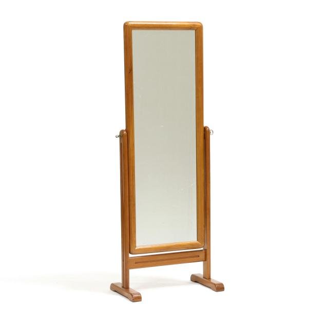 danish-modern-teak-cheval-mirror