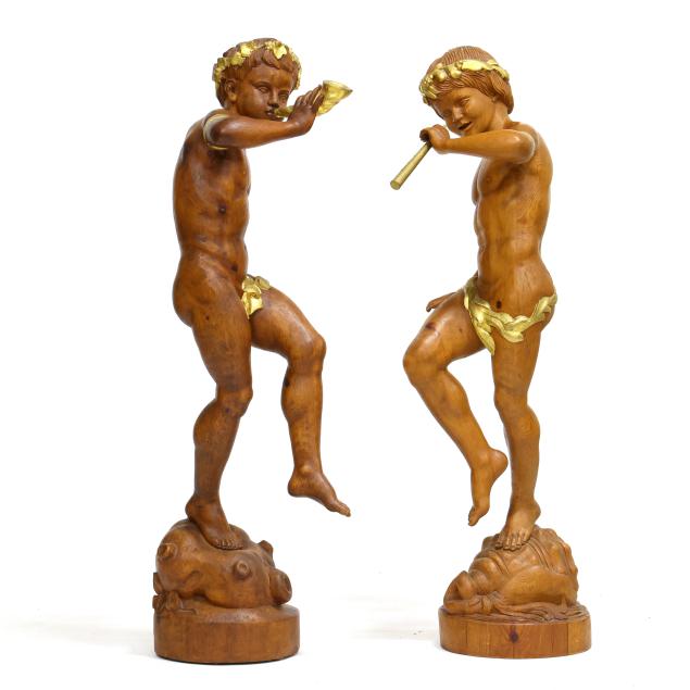 pair-of-renaissance-style-carved-wood-bacchanalian-statues