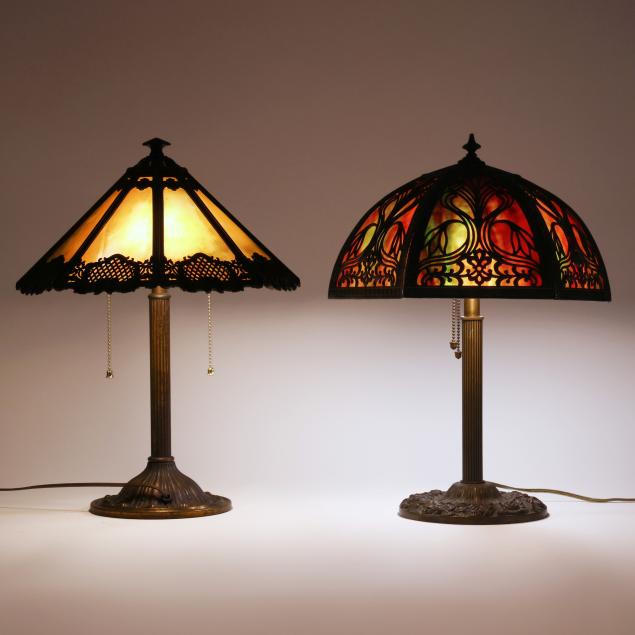 two-slag-glass-table-lamps