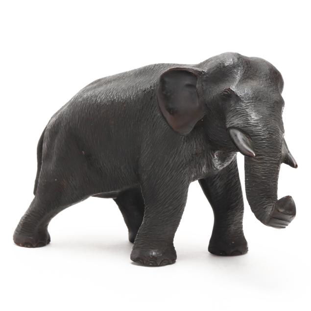 a-japanese-bronze-elephant-okimono-by-genryusai-seiya