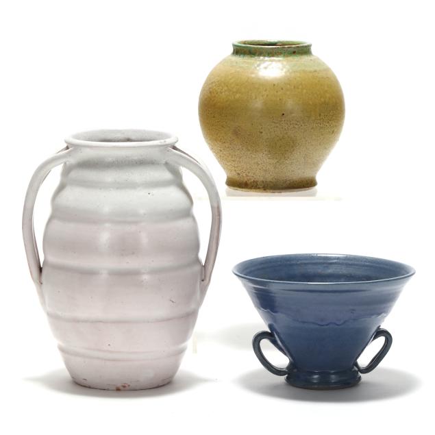 north-state-pottery-nc-three-pottery-vessels