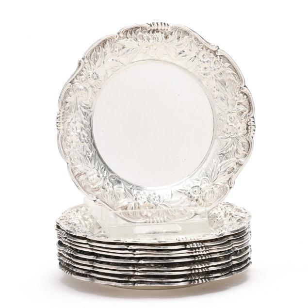 set-of-ten-s-kirk-son-i-repousse-i-sterling-silver-butter-pats