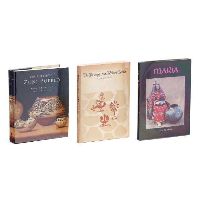 three-3-reference-books-pertaining-to-southwestern-native-pottery