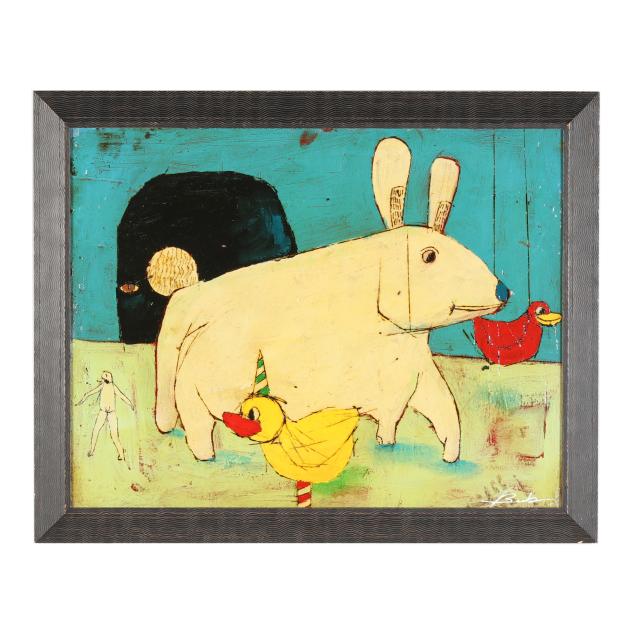 michael-banks-american-i-untitled-i-dog-and-ducks