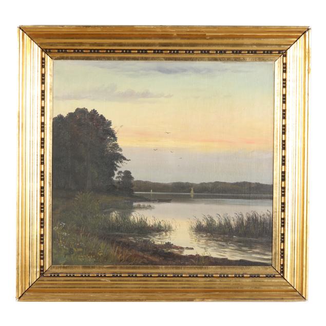 american-school-20th-century-sunset-over-marshland