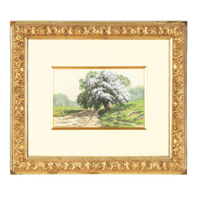 charles-grant-davidson-american-1820-1902-spring-landscape-with-blossoming-tree