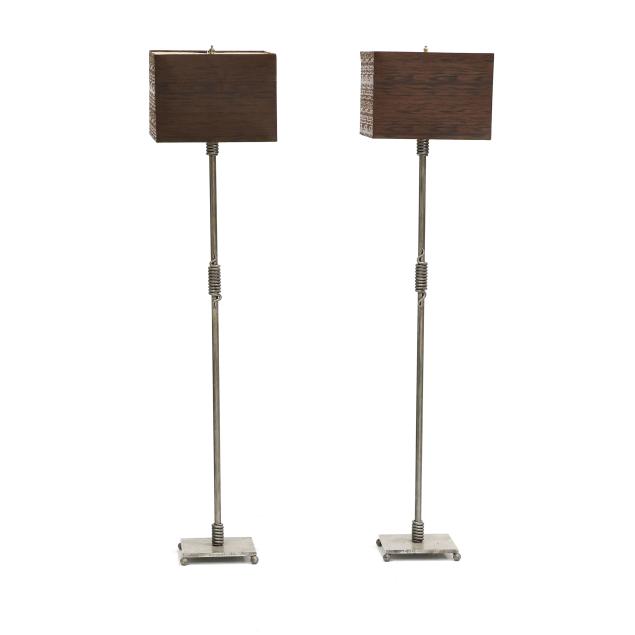 steve-barry-nc-pair-of-forged-iron-floor-lamps