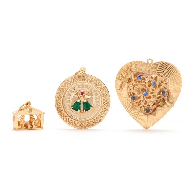 three-vintage-gold-charms
