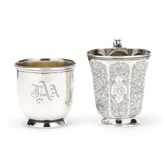 two-american-sterling-silver-mugs