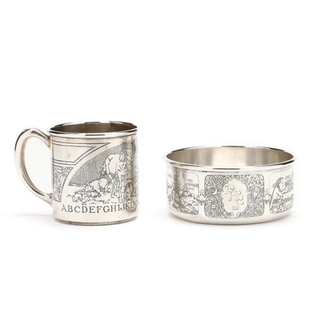 a-sterling-silver-child-s-mug-and-bowl