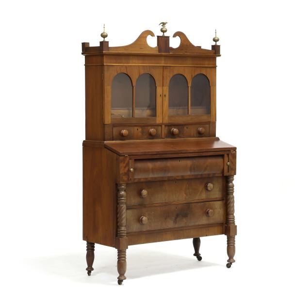 mid-atlantic-sheraton-mahogany-desk-and-bookcase