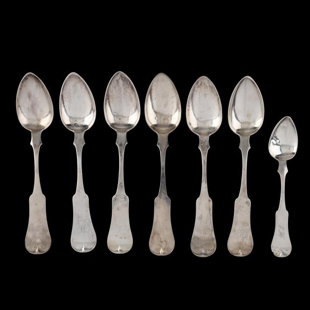 seven-kentucky-coin-silver-spoons-mark-of-e-d-kinsey