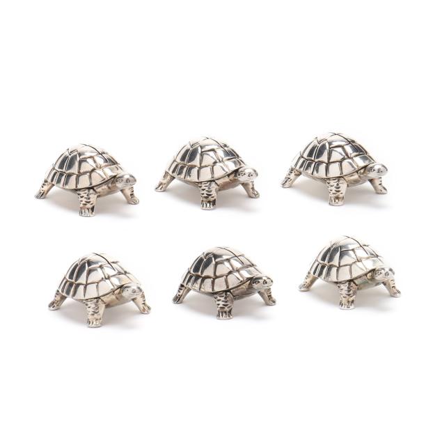 a-set-of-six-silver-plated-turtle-form-place-card-holders