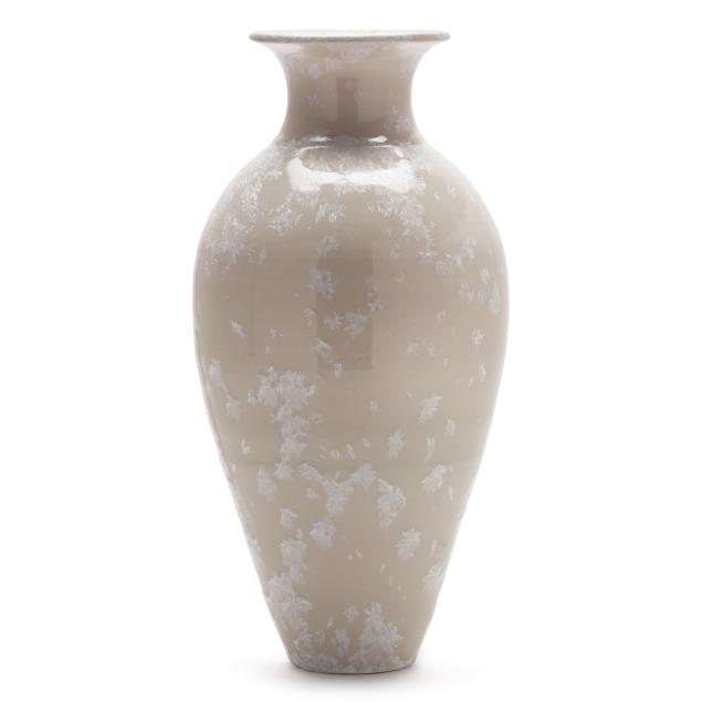 phil-morgan-seagrove-nc-large-crystalline-vase
