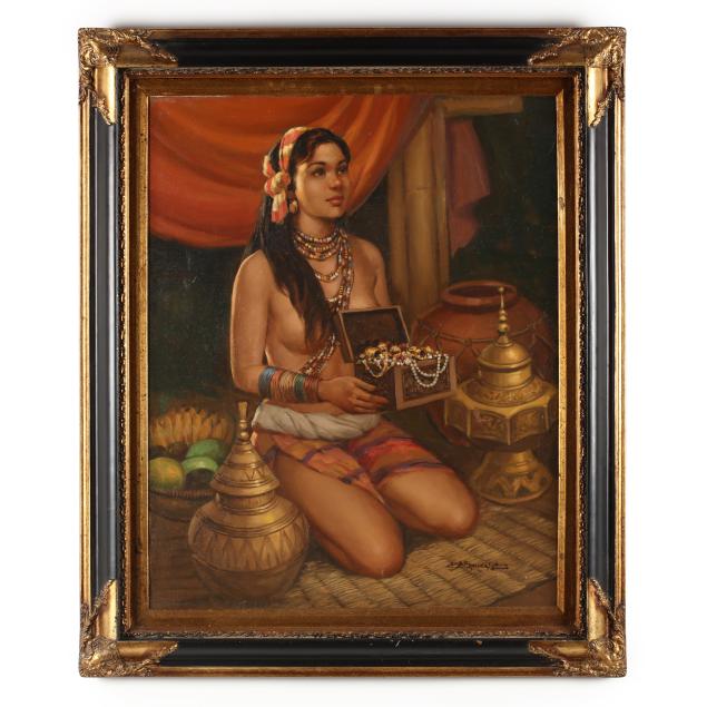 cesar-amorsolo-filipino-1903-1998-young-woman-with-treasures