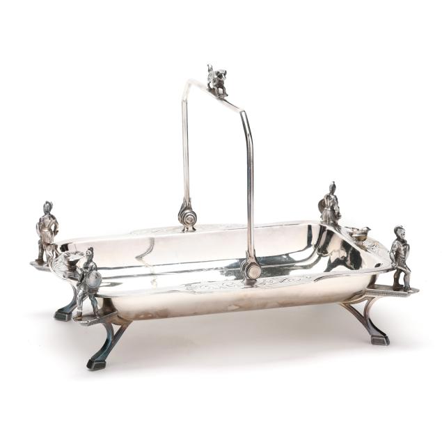 silver-plated-cake-basket-with-soldiers-and-hunt-motifs