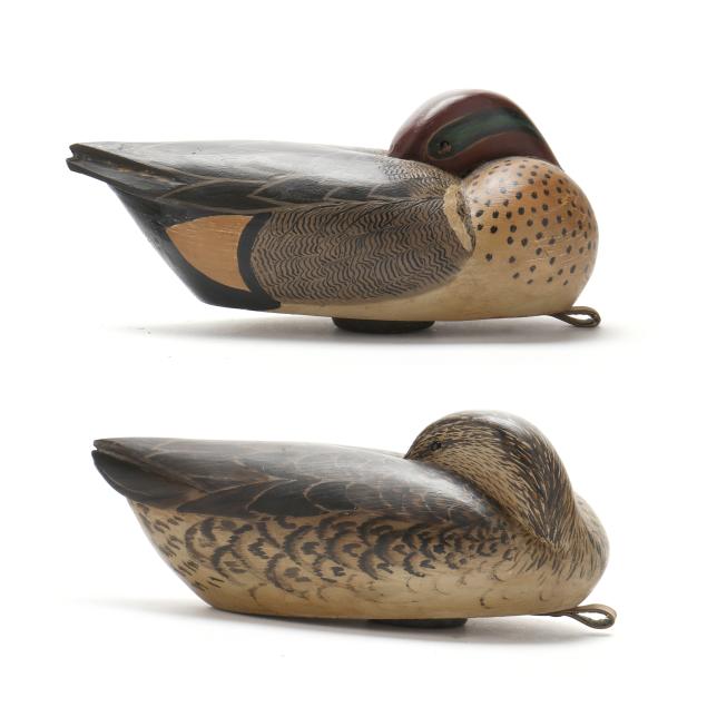 grayson-chesser-va-b-1947-of-pair-green-winged-teal-sleepers