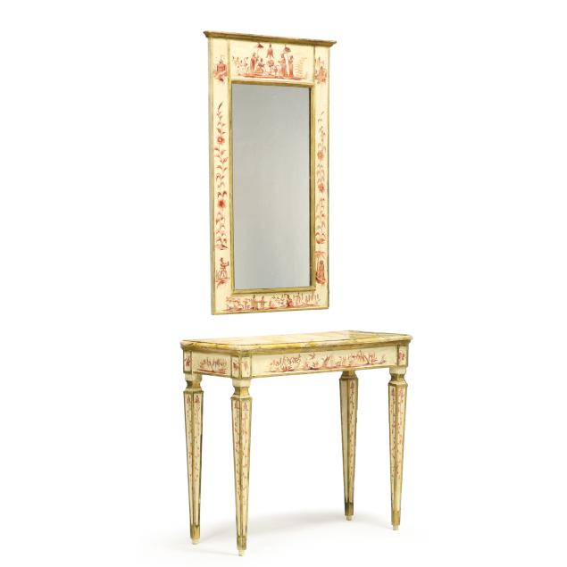 italianate-chinoiserie-paint-decorated-console-table-and-mirror