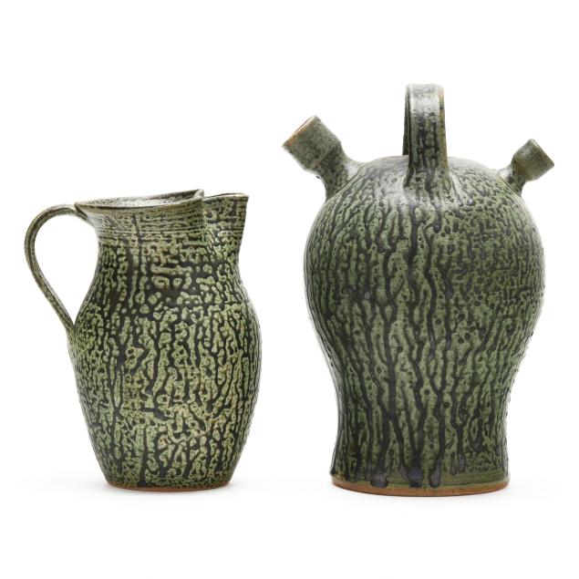 sid-luck-seagrove-nc-two-pottery-vessels