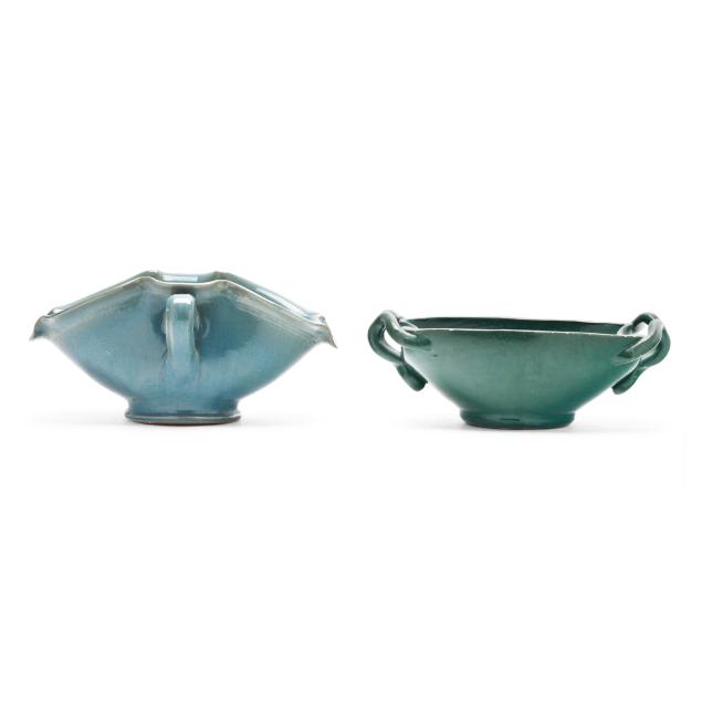 attributed-to-a-r-cole-pottery-sanford-nc-two-oval-low-bowls-one-published