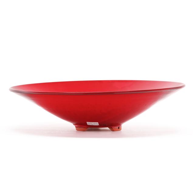 ben-owen-iii-seagrove-nc-b-1968-large-red-flair-bowl